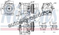 Kompresor klimatizace NISSENS 890187