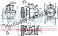 Kompresor klimatizace NISSENS 890191