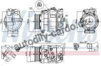 Kompresor klimatizace NISSENS 890197