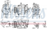 Kompresor klimatizace NISSENS 890173