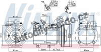 Kompresor klimatizace NISSENS 890182