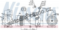 Kompresor klimatizace NISSENS 890174