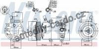 Kompresor klimatizace NISSENS 890176