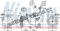 Kompresor klimatizace NISSENS 890238