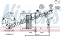 Kompresor klimatizace NISSENS 89024