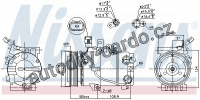 Kompresor klimatizace NISSENS 890243