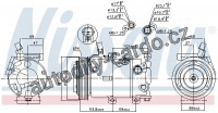 Kompresor klimatizace NISSENS 890237