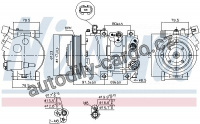 Kompresor klimatizace NISSENS 890230