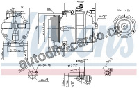 Kompresor klimatizace NISSENS 89022