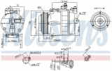 Kompresor klimatizace NISSENS 89022