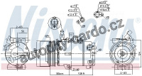 Kompresor klimatizace NISSENS 890242