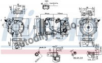 Kompresor klimatizace NISSENS 890229