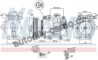 Kompresor klimatizace NISSENS 890232