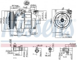 Kompresor klimatizace NISSENS 890293