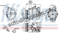 Kompresor klimatizace NISSENS 89033 nahrazeno 890634