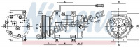 Kompresor klimatizace NISSENS 89029
