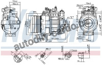 Kompresor klimatizace NISSENS 890296