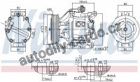 Kompresor klimatizace NISSENS 890323