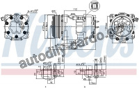 Kompresor klimatizace NISSENS 89032