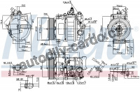 Kompresor klimatizace NISSENS 890322