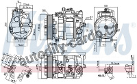 Kompresor klimatizace NISSENS 890294