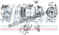 Kompresor klimatizace NISSENS 890297