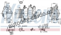 Kompresor klimatizace NISSENS 89031