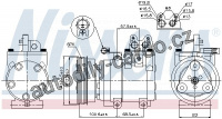Kompresor klimatizace NISSENS 89270