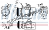 Kompresor klimatizace NISSENS 89286