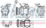 Kompresor klimatizace NISSENS 89286