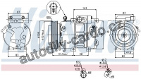 Kompresor klimatizace NISSENS 89285