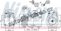 Kompresor klimatizace NISSENS 89282