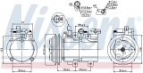 Kompresor klimatizace NISSENS 89282