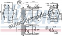 Kompresor klimatizace NISSENS 89283