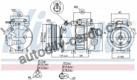 Kompresor klimatizace NISSENS 89293