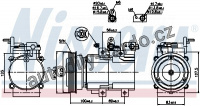 Kompresor klimatizace NISSENS 89276