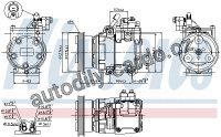 Kompresor klimatizace NISSENS 89277