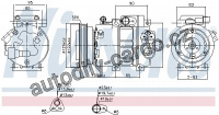 Kompresor klimatizace NISSENS 89292