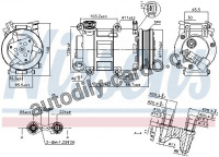 Kompresor klimatizace NISSENS 89327