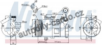 Kompresor klimatizace NISSENS 89307