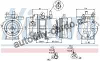 Kompresor klimatizace NISSENS 89296