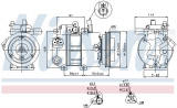 Kompresor klimatizace NISSENS 89296