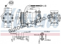 Kompresor klimatizace NISSENS 89339
