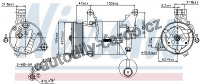 Kompresor klimatizace NISSENS 89340