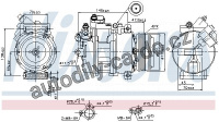 Kompresor klimatizace NISSENS 89341