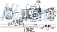 Kompresor klimatizace NISSENS 89336