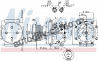 Kompresor klimatizace NISSENS 89331