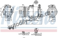 Kompresor klimatizace NISSENS 89333