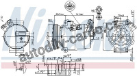 Kompresor klimatizace NISSENS 89308