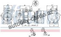 Kompresor klimatizace NISSENS 89273